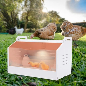 Brutinkubator Aufzuchtbox Brutbox Kükenheim Küken Aufzucht Box mit Wärmelampe - Bild 1 von 6