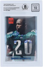 Signed Brian Dawkins Eagles Football Slabbed Rookie Card Fanatics Authentic COA