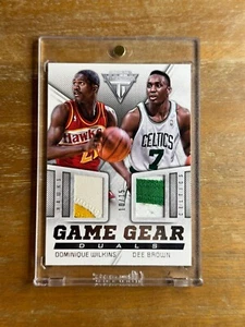 2013 Titanium Game Gear Duals Prime Dominique Wilkins Dee Brown Patch /15 #45 - Picture 1 of 2