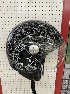 SMS Motorcycle Scooter Helmet Open Face 3/4 Vintage Retro Helmets DOT Angels - Picture 1 of 8