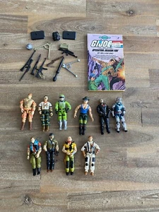 Vintage 1980’s Gi Joe Action Figure Lot of 10 + Extras Cobra Slaughter Rat ARAH - Picture 1 of 15