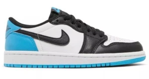 WMNS Air Jordan 1 Low OG UNC Negro Polvo Oscuro Azul Mujer’s Tallas CZ0775-104 NUEVO - Imagen 1 de 5