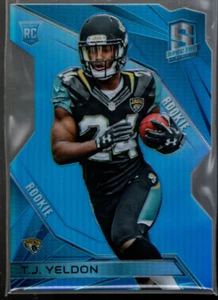 A7970- 2015 Panini Spectra Neon Blue Die Cut #127 T.J. Yeldon /35 ( ROOKIE CARD) - Picture 1 of 2