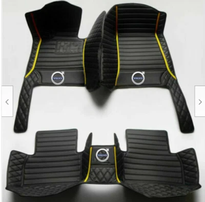 Fit For Volvo 1995-2023 All Models Car Floor Mats PU Leather Waterproof Pads - Image 1 of 4