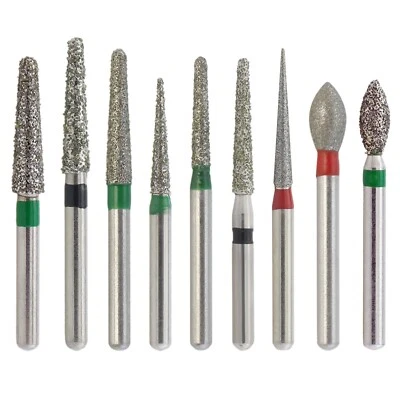 Fresas dentales de diamante FG extremo redondo cónico fútbol fino grueso 856 850 alta velocidad Foto 1 de 4