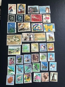 Stock Page With Japan 1989-2000 Mix Stamps, 40 Pcs, cancelled, Very Fine - Picture 1 of 12