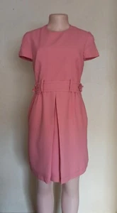 Red Valentino Womens Pink Front Pleat Mini Dress Size IT 40 - Picture 1 of 12