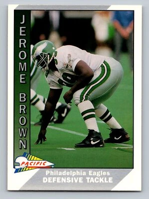 Jerome Brown 1991 Pacific #383 Philadelphia Eagles - Image 1 of 2