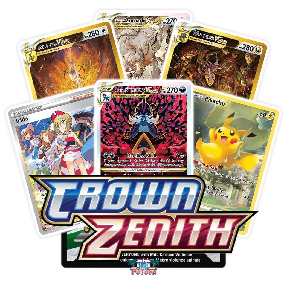 Pokemon Crown Zenith Complete Your Set - C, UC, Rare, Holo, Full Art, + More! - Image 1 of 1