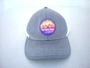 Grand Teton National Park Trucker Hat Gray Snapback Mesh Baseball Cap - Picture 1 of 5