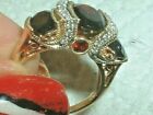 Unique 3ct Oval Lab Created Garnet Gorgeous Engagement Ring 14k Yellow Gold Over