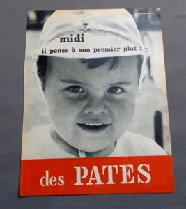 PUB PUBLICITE ANCIENNE ADVERT CLIPPING 041117 / PATES ALIMENTAIRES MIDI IL PENSE - Imagen 1 de 1