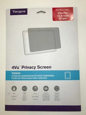 Targus 4Vu Privacy Screen for iPad Pro 12.9 in. 3rd Gen Transparent AST070GL-60 - Image 1 of 2