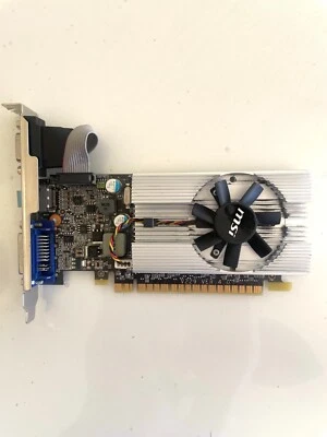 MSI N210 N210-MD512D3/LP Graphics Card 512MB VGA HDMI DVI  - Image 1 of 3