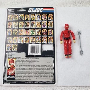 Jinx V1 1987 GI Joe ARAH Vtg Hasbro Action Figure. Incomplete w/ Filecard EUC! - Picture 1 of 8