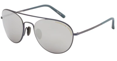 NUEVO PORSCHE DESIGN P8606 A GAFAS DE SOL 8606 AZUL/PLATEADO ESPEJO AVIADOR Foto 1 de 3