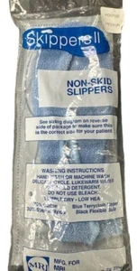 Skipper II Non-Skid Slipper Socks for Children, Blue (1 PAIR) - Picture 1 of 2
