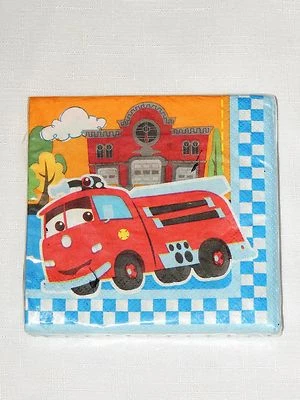 NEW CARS BABY'S 1st BIRTHDAY!   16-DESSERT NAPKINS  PARTY SUPPLIES - Image 1 of 2