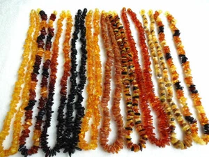 Genuine Baltic Amber Necklace - Choose color 22 Inches 56cm !!! - Picture 1 of 16