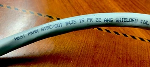 West Penn 15 Paar Kabel Audio #435 22AWG abgeschirmte Audioschlange 40 Fuß - Bild 1 von 4