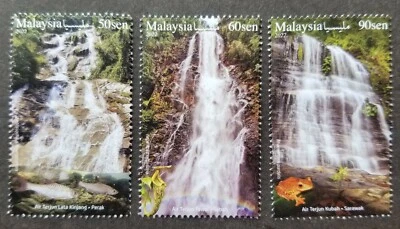 Malaysia Waterfall 2022 Pitcher Plant Frog Fish Fauna Nature Tourism (stamp) MNH - Image 1 of 4