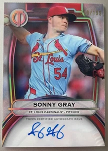 2025 Topps Tribute Sonny Gray Auto 050/199 Nr. TA-SG Atlanta Braves - Bild 1 von 2