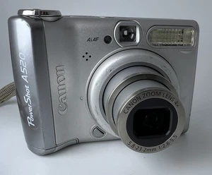 Canon PowerShot A520 4.0MP Silber Digitalkamera 4x Zoom getestet - Bild 1 von 7