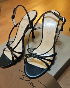 BIANCA DI Women's Shoes Black Sandals 4" High Heels Strappy EU36/ US6 New - Picture 1 of 9