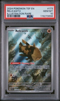 Relicanth 173/162 Sv05: Pokemon Temporal Forces Holo PSA 10 - Image 1 of 3