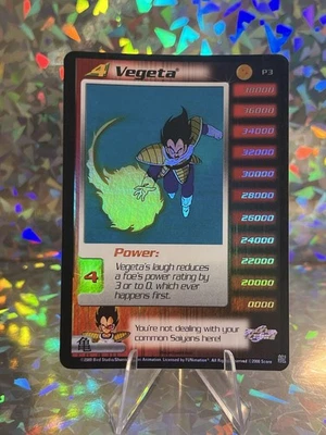 Vegeta P3 Silver Dragonball Z Score Foil Limited Promo Saiyan Saga LP - Image 1 of 3