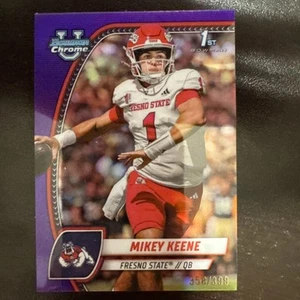 Mikey Keene 2024 Bowman cromo U 1st Bowman refractor púrpura/399 #131 - Imagen 1 de 2