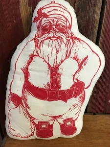 handmade Santa Pillow Christmas 12"x8".......z5 - Picture 1 of 4