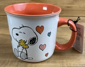 Tazza Peanuts Snoopy & Woodstock LOVE 20 once Double Sided by Gibson NUOVO - Foto 1 di 9