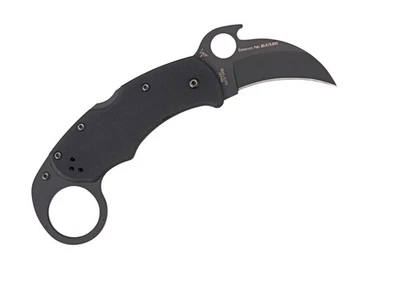 Spyderco Karahawk Folding Karambit 2.35" VG10 Black Blade with Emerson Wave - Image 1 of 3