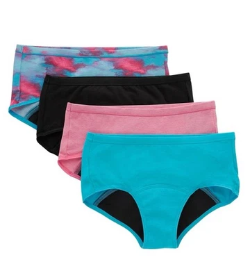 4-Pack Hanes Girls' Comfort Underwear Period Size 10 (71-87) lb Waist 25❗️No Tag - Image 1 of 3