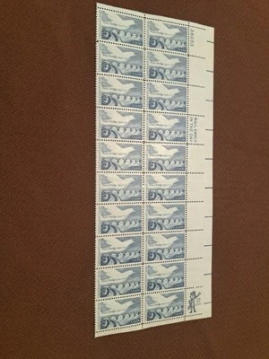 US Peace Bridge 13c Stamp Plate Block of 20 Scott #1721 - Image 1 of 2