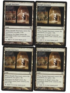 Seraph Sanctuary x4 7/10 LP- Magic M:tG Avacyn Restored LAVRSS-01 - Picture 1 of 1