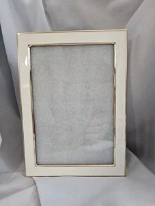 Dwell Studio Palm Coast Collection Bilderrahmen Goldrand weiß passend für 5x7 Fotos - Bild 1 von 5