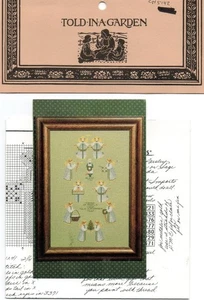 TOLD IN A GARDEN DMC CROSS STITCH CHART - A BAND OF ANGELS - TG27 (1987) - BN - Picture 1 of 1