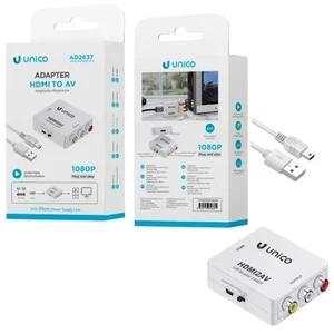 UNICO ADATTATORE CONVERTITORE DA HDMI A RCA AV AUDIO VIDEO 720 1080 P - Foto 1 di 5