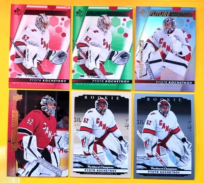 PYOTR KOCHETKOV LOT 6 ROOKIE ASSORTED 2022-23 SPA FW + PARKHURST CHAMP. + UD EXT - Image 1 of 4