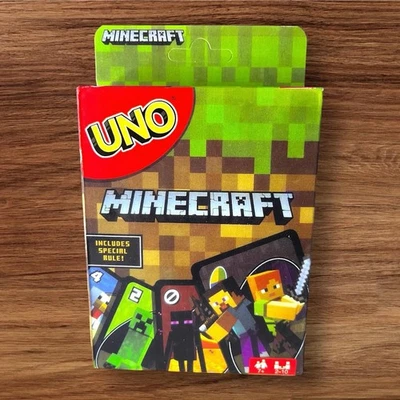 Uno Minecraft Edition Card Game 2 Sets of Cards - Image 1 of 2