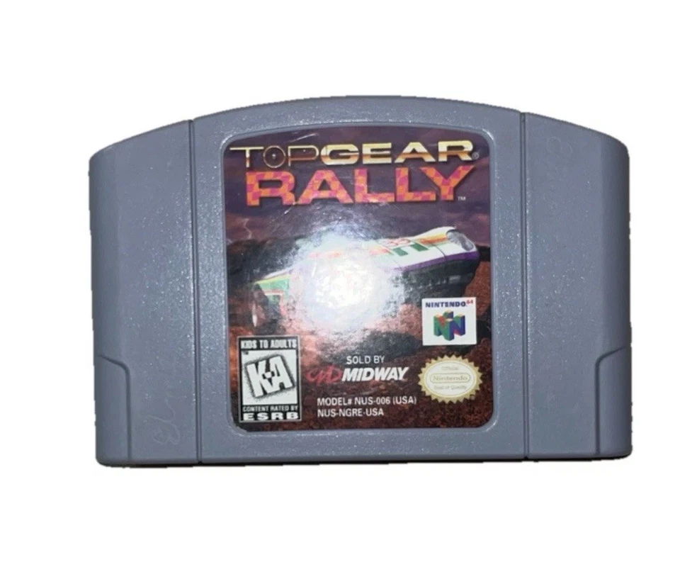 Top Gear Rally (Nintendo 64, 1997) Cleaned / Tested / Authentic N64 - Image 1 of 3