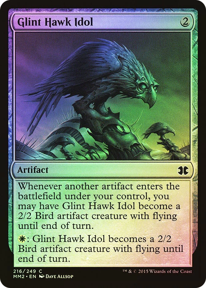 MTG FOIL Glint Hawk Idol  - Modern Masters 2015 #216 - Image 1 of 1