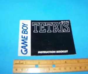 Nintendo Game Boy "Tetris" Instruction Booklet Vintage 1989 - Picture 1 of 3