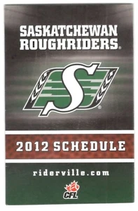 ¡Horario de fútbol Saskatchewan Roughriders CFL 2012! Almacén de audio - Imagen 1 de 1