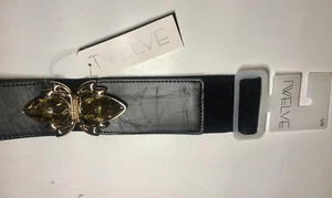 Mujeres Flor Moda Hebilla Elástica Metal Cinturón Cintura Ancha Niña Damas ML - Imagen 1 de 4