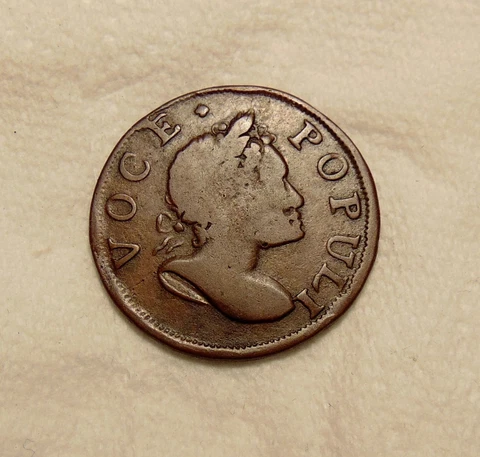 1760 "1700" Voce Populi Copper - Nelson-2 R.3 - Very Nice Looking Copper Coin Cover