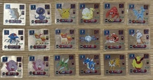 Pokemon Amada Seal Carddas Set 18 Meiji Sticker vintage DX Gold Holo #250114 - Picture 1 of 6