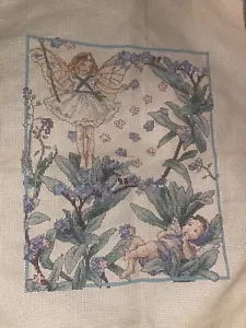 Flower Fairies' Completed Cross Stitch RARE - Picture 1 of 3